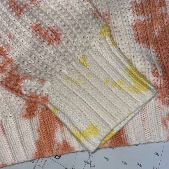 “Lush”  all cotton tie dye sweater. Scoop neck, long sleeve.  Small - Picture 4 of 5